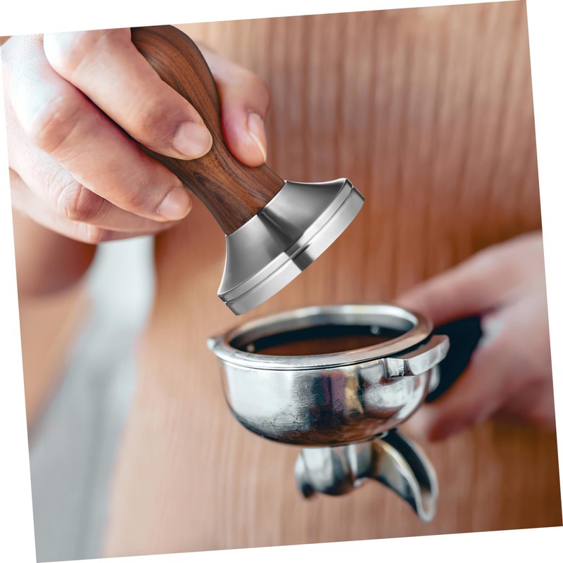 Ipetboom Espresso Tamper Threaded Metal Hand Press Tool for Coffee