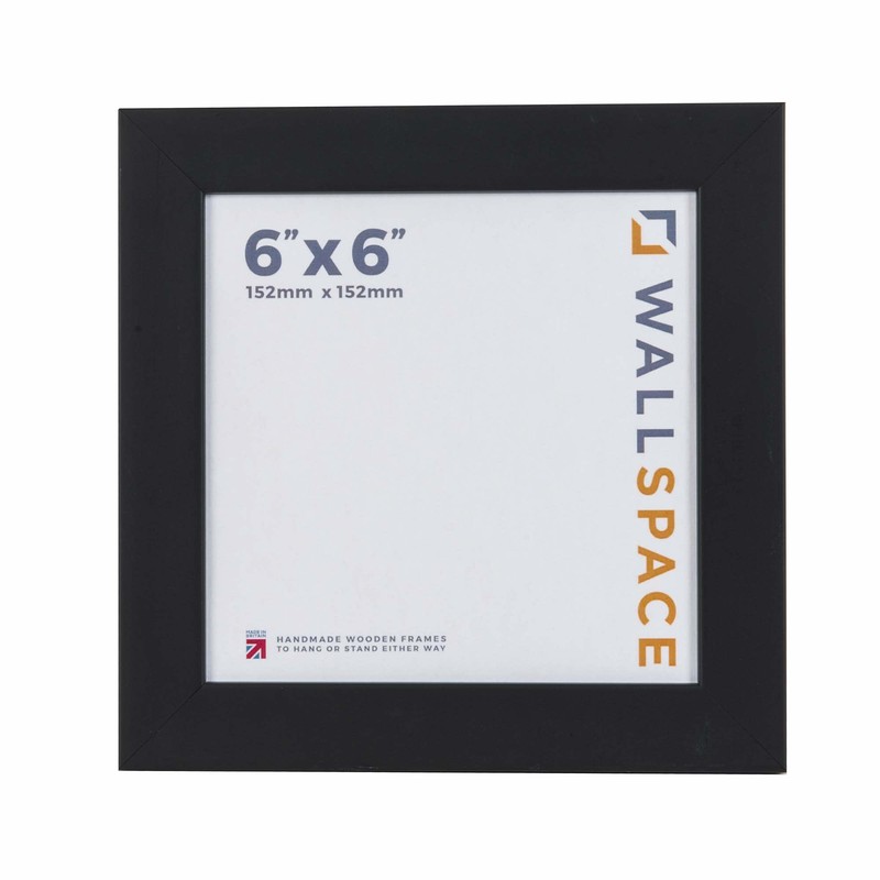 Wall Space 6x6 Black Frame | Black Square Frame 6x6