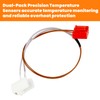 2PCS Probe Square Connector Temperature Overheat Sensor Air Heater Parking