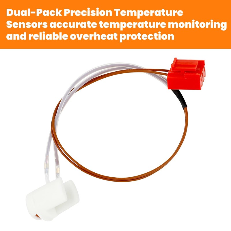 2PCS Probe Square Connector Temperature Overheat Sensor Air Heater Parking