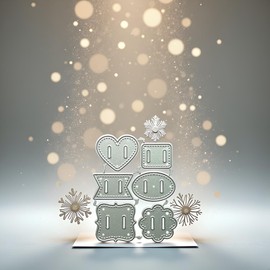 Buckle Cutting Dies Father's Day Valentine's Day Thanksgiving Birthday Card for Self Making Card Photos Album Die Cutting Embossing