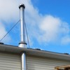 6" Extended Chimney Stove Pipe Roof Bracket Support, Stainless Steel