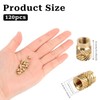 120PCS 3D Printing Brass Nuts M3x4x5mm Threaded Insert Knurled Brass