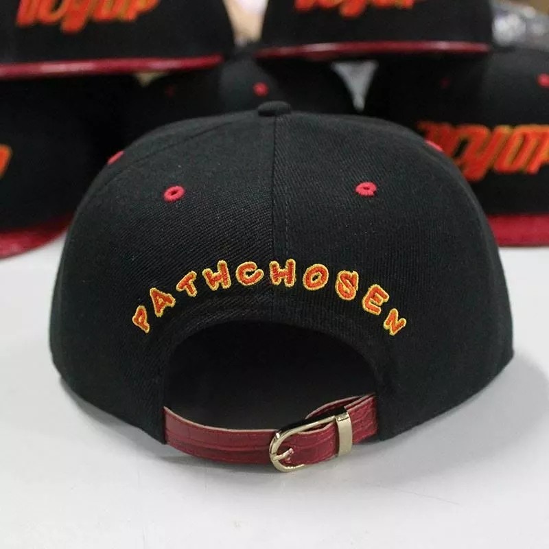 Undisclosed Black/Red strap back hat