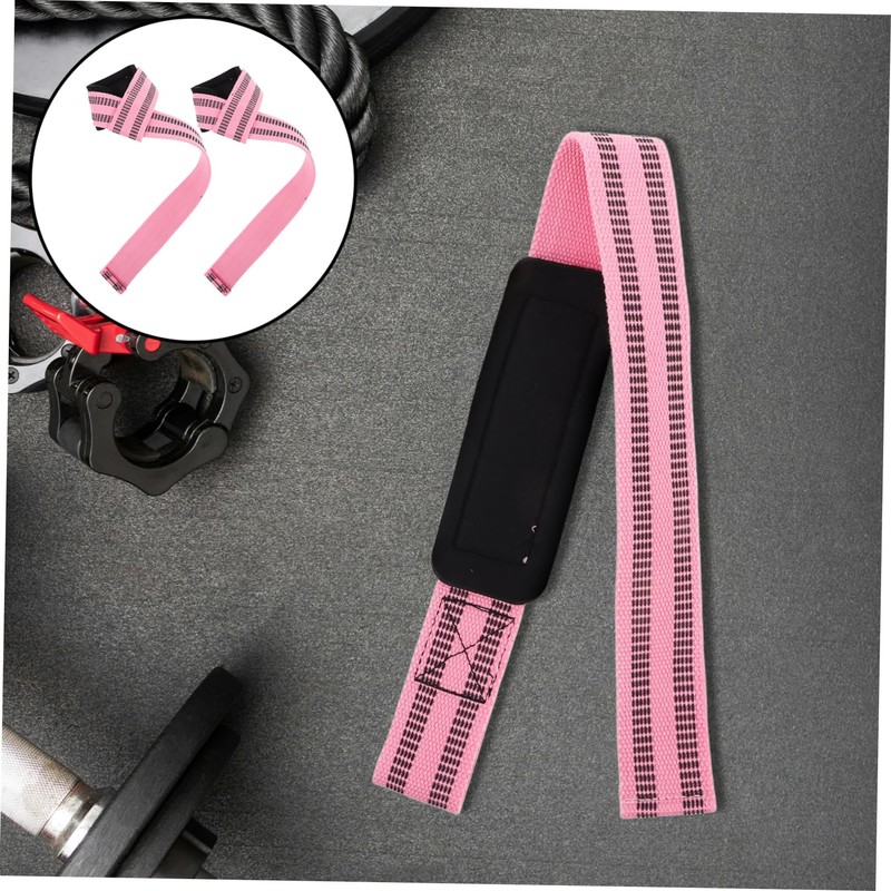 BIUDECO Enhanced Workout Wrist Straps Deadlift Assistance Belt Grip Strength