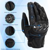 evermotor Winter Motorcycle Gloves, Goat Leather, Touchscreen Gloves, Waterproof, Certified,