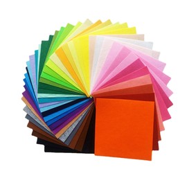 40pcs Coloured Felt Fabric Sheets,Patchwork Sewing Polyester Felt Sheet,Fabrics DIY Craftwork Sewing Patchwork,Patchwork Felt Material Felt Paper for Sewing Crafting Childern Kids