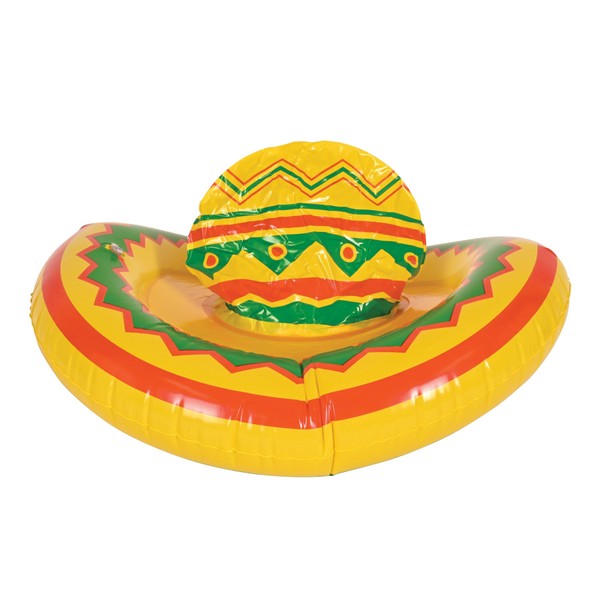 Beistle Mexican Theme Inflatable Sombrero Hat, Cinco De Mayo Fiesta