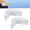 VEITHI White Dock Corner Bumper, 2 Pack Vinyl 90 Degree