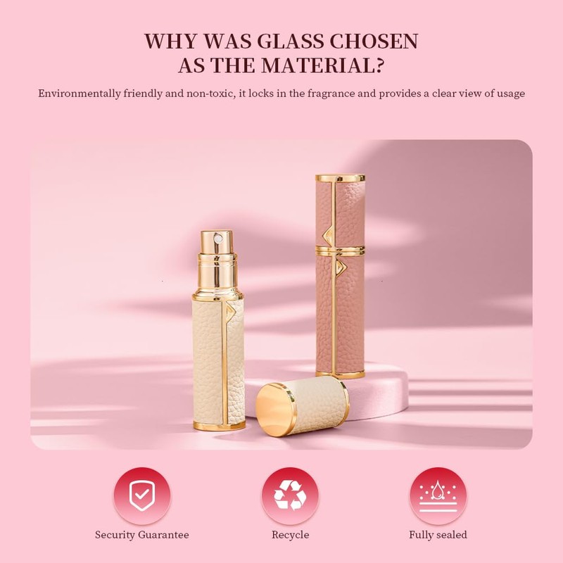 DIOHIO Atomizer Perfume Spray Bottle Refillable - 5ml Glass Inner