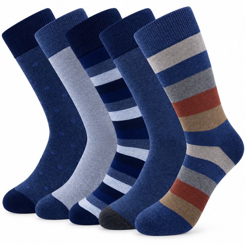 Men’s Dress Socks for Business & Daily Wear – 5-Pair