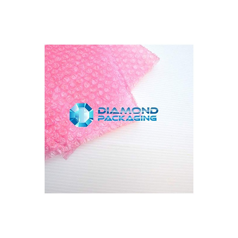 Diamond Packaging 1 x Roll - Antistatic Pink Bubble Wrap