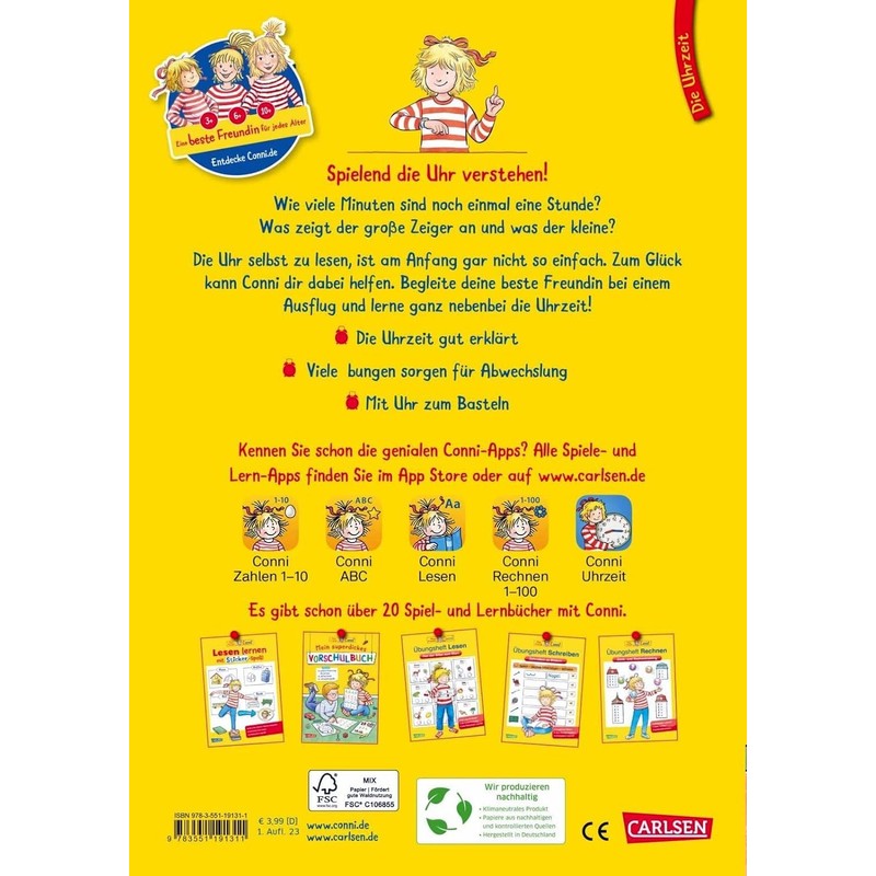 Atlanta Children's Alarm Clock Girl Without Ticking + Children's Book