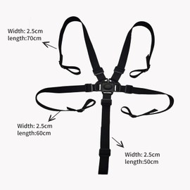 5-Point Safety Belt for Tripp Trapp Belt and Stokke Tripp Trapp Strap, Compatible with Hauck Highchair Accessories, Ideal for Children from 6 Months to 3 Years