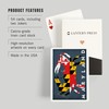 Lantern Press Maryland, Crab Flag (52 Playing Cards, Poker Size