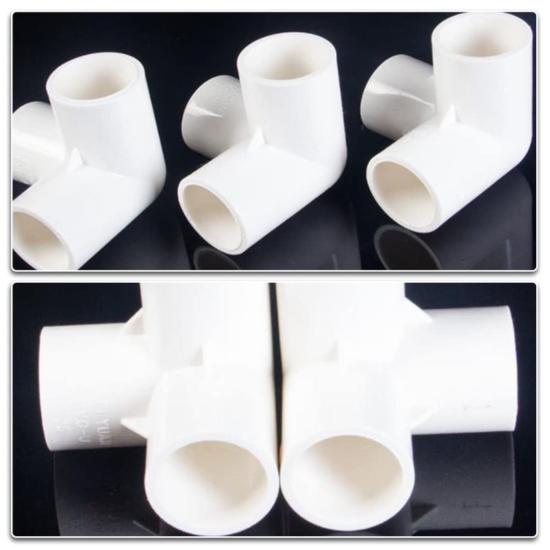 YUNYANZE 11 Pcs 3 Way Inner Diameter 20mm PVC Fittings