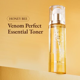 TRUE ISLAND Honey Bee Venom Perfect Essential Toner | Korean Skin Care Toner for Face w/Bee Venom & Centella Asiatica | Facial Skin Care Products Hydrating Toner for Face (Pack of 1, 3.38 Fl. oz)