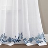 Lush Decor Tanisha Curtains - Sheer Window Panel Set -