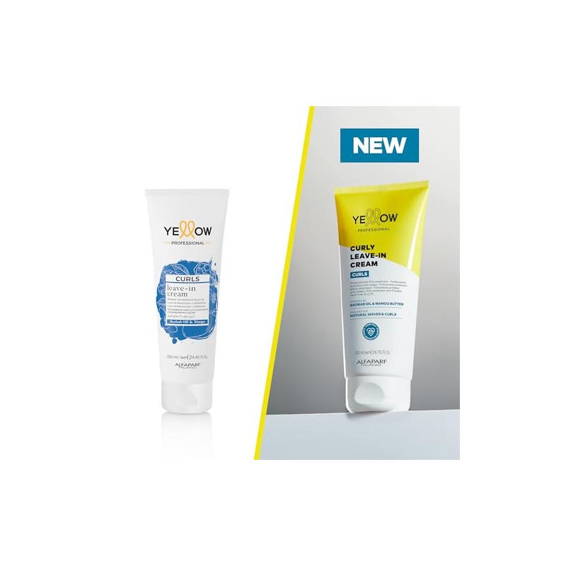 YELLOW PROFESSIONAL CURLS CURLY LEAVE-IN CREAM 200 ml Tratamiento protector