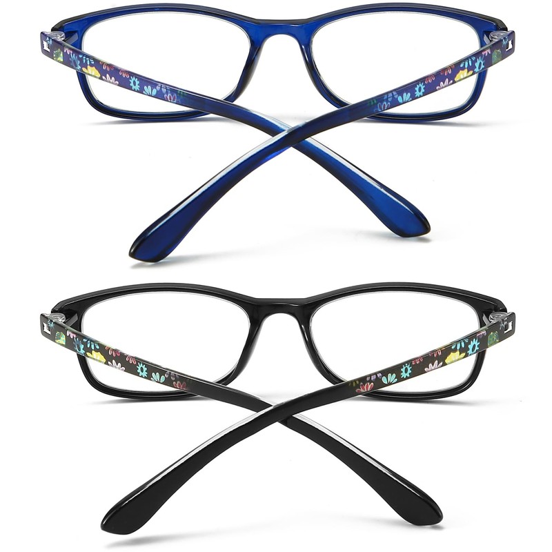 RaoOG Blue Light Blocking Reading Glasses for Women, 2 Pack
