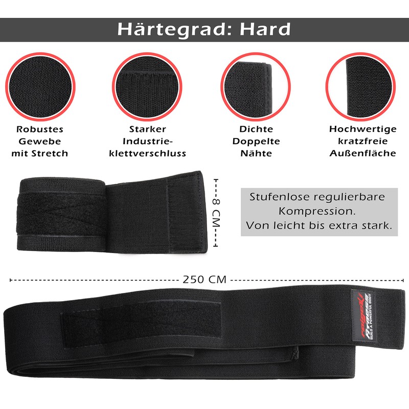 Knee Wraps for Wrapping Hard [Set of 2] (+ Training
