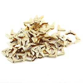 100 protectores de esquinas para libros, protectores de esquinas metal retro, álbumes de libros menús cuadernos, protectores vintage, carpetas de archivos, protectores decorativos para manualidades