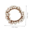 Outanaya 2Pcs Pearl Crochet Hair Ties Handmade Decorative Hair Scrunchies