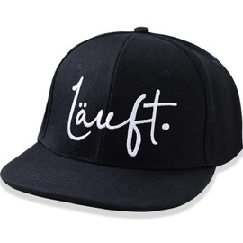 EXPRESS-STICKEREI Funny Cap with Saying | Adjustable Unisex Cap with Embroidery | Smapback Cap with Closure | Outdoor Baseball Cap for Sports & Leisure | Baseball Cap | One Size, Black/Runs