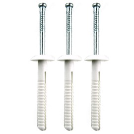 Nylon Mushroom Head Drive Pin Nail-in Anchor 3/16" x 1-1/2" (1 Pack of 20 Pieces)