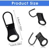 6pcs Replacement Zipper Pull Detachable Zipper Pull Tabs Metal Extender