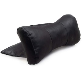 Octane Seating Neck Pillow for Recliner | Contoured Shape | Bonded Black Leather