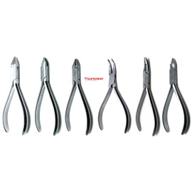 Dental Orthodontics Pliers Set of 6 Braces Wire Bending Stainless Steel Instruments