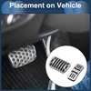 PARSLUCK 2 Pcs Automatic Foot Pedal Pads Foot Accelerator Pedal
