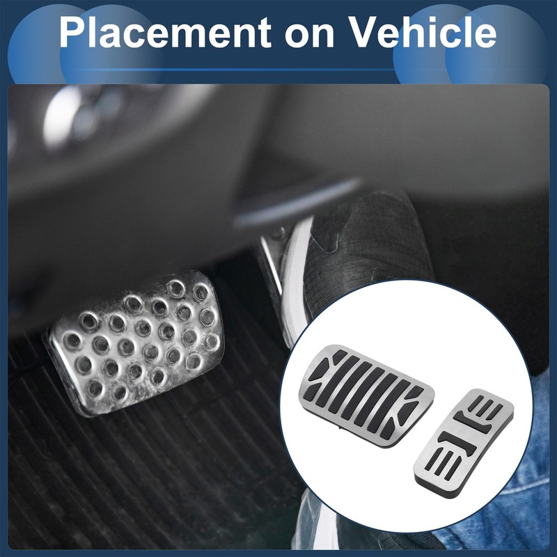PARSLUCK 2 Pcs Automatic Foot Pedal Pads Foot Accelerator Pedal
