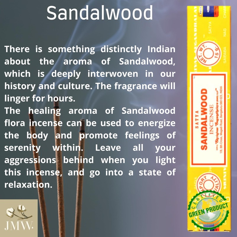 Satya Incense Sticks Set, 7 Fragrances - Nag Champa, Super