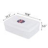 Ucake Clear Plastic Storage Bin with Lid, 2 Packs