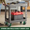 LONGRUNFORU 6" X 2" Heavy Duty Industrial Casters,Polyurethane Tread Cast