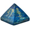 KYEYGWO Reiki Healing Crystal Pyramid Gemstone with Usui Reiki Symbols,