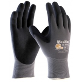 3 Pair MaxiFlex Ultimate nitrile foam palm coated work gloves, Size:XXL