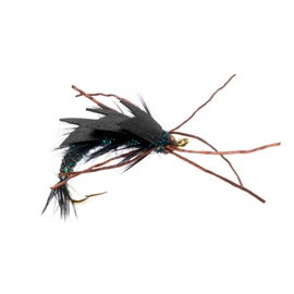 Fly Fishing Flies by Colorado Fly Supply - Slick Stone Stonelfy Fly Fishing Fly Dark- Premium Fishing Lures and Gifts for your Fly Box - Fishing Tackle and Gear - Premium Trout Flies - Hook Size 08 - 3 Pack