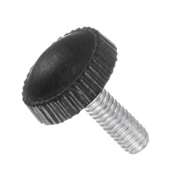 CoCud Thumb Screw Knurled Knobs, M4 x 12mm Male Thread, Black Round Head Clamping Screw Threaded Stud Hand Knobs Grip, (Applications: for Machinery Lathes), 50-Pieces