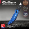 WORKPRO Folding Utility Knife, Heavy Duty Metal, Quick Open Botton
