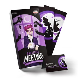 CRIMECASES Crime Dinner for 8-10 People, Exciting Crime Dinner, The Last Meeting, The Scary, Cheerful Esoteric Crime Dinner for 8 to 10 Players, Murderous Dinner Party from 14 Years