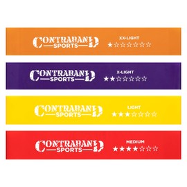 Contraband Sports 7439 Resistance Hip Bands/Booty Bands 4pk (Set 1, Standard)