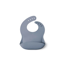 Ergobaby Children's Basic Tableware Set for Babies and Toddlers from 6 Months, Baby Tableware Set with Cup, Bowl and bib, Without BPA, PVC and phthalates, Soft Blue