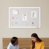 VEVOR 36"x24" White Cork Board with Linen Surface – Stylish