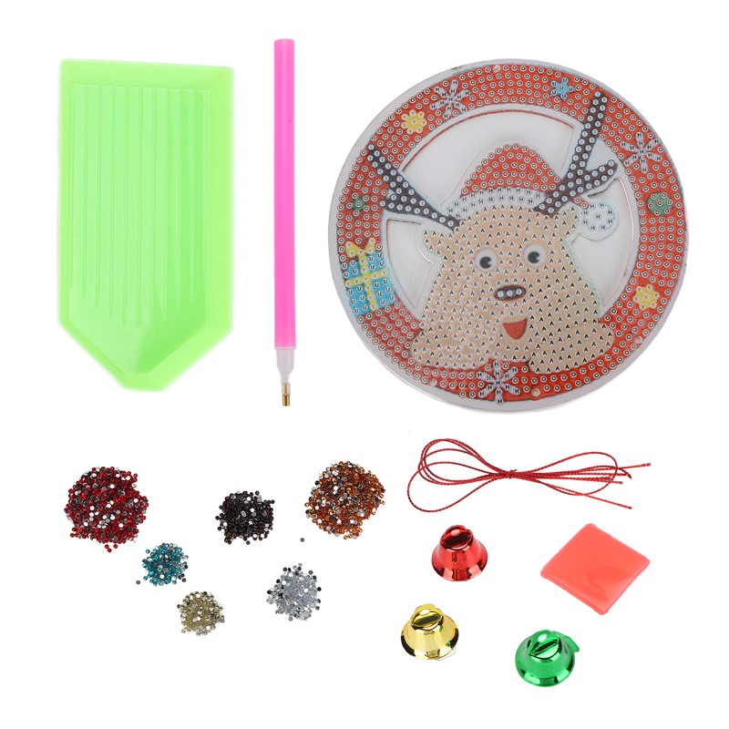 Rhinestone Painting Christmas Cute Elk Pendant DIY Relaxing Ornaments for