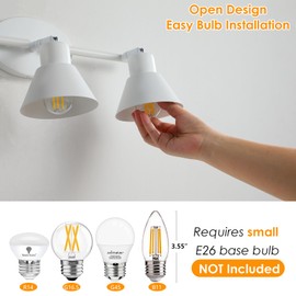 vivihobb 3 Light Plug in Track Lighting Kit,Modern Plug in Ceiling Light Fixture,14.7ft Cord,On/Off Switch,3 Way Ceiling Spot Lighting,Flexibly Rotatable Light Head,Bulbs Not Included