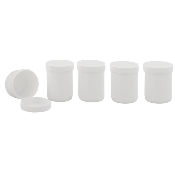 Kosmetex Empty tin, cosmetic jar, white, round, 50 g /