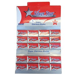 100 Silver Star Super Stainless Steel Razor Blades
